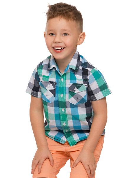 Cheerful little boy