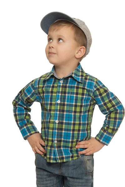 Chlapeček v čepici — Stock fotografie