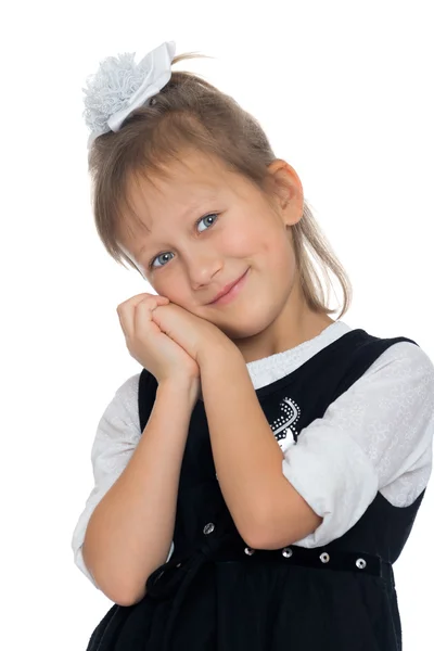 Retrato de una niña primer plano — Foto de Stock