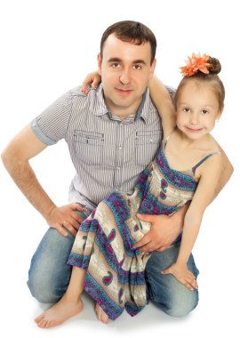 Baba sarılma kızı