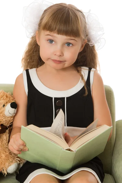 Girl with book — Stock Photo, Image