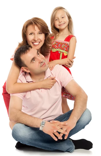 Dad mom and daughter — Stock Photo, Image