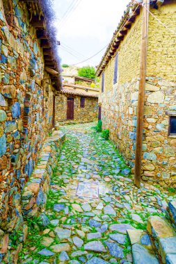 Antik Taş Duvar Doğal Taşlardan Yapılmış, Eski Masonluk