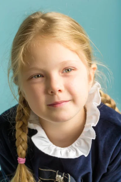 Close-up Gesicht eines schönen kleinen Mädchens. — Stockfoto