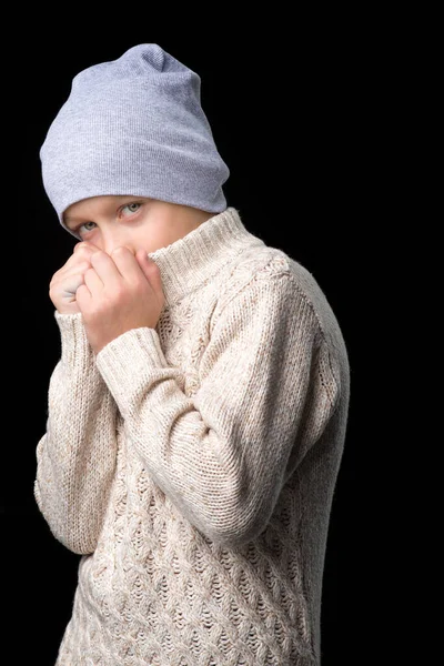 Retrato de menino adolescente bonito — Fotografia de Stock