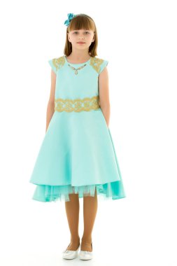 Şirin küçük kız, stüdyo resmi.