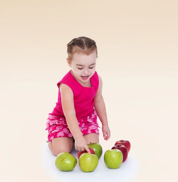 Very passionate little girl — Stock Photo, Image