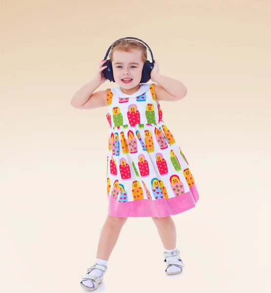 Very passionate little girl — Stock Photo, Image