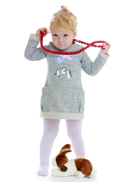 Adorável menina dois anos . — Fotografia de Stock