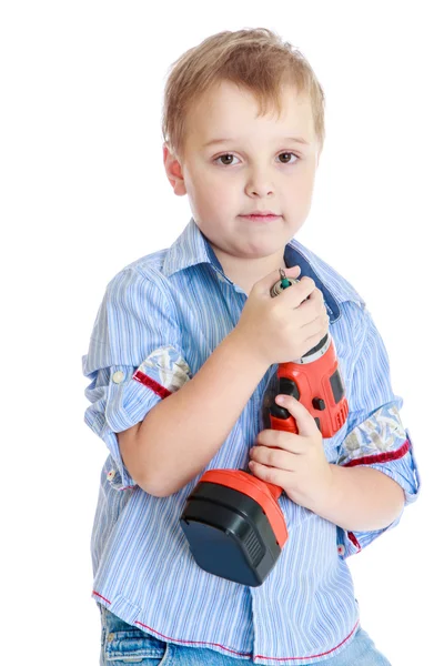 Retrato de estúdio de um menino . — Fotografia de Stock