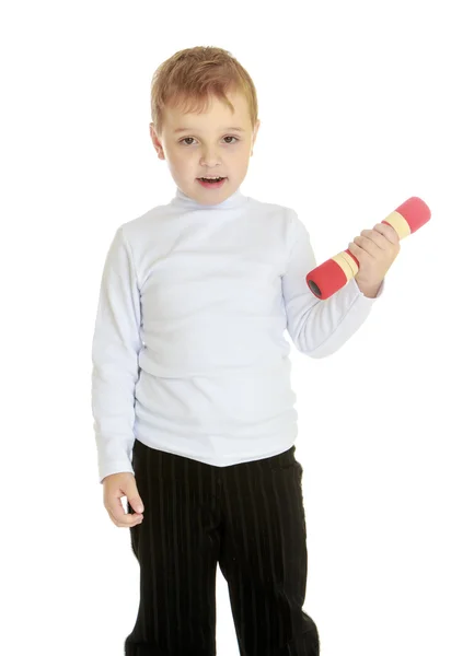 Retrato de estudio de un niño pequeño . —  Fotos de Stock