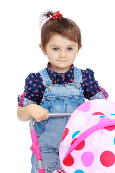 Little girl for interesting occupation. — Stock Photo, Image