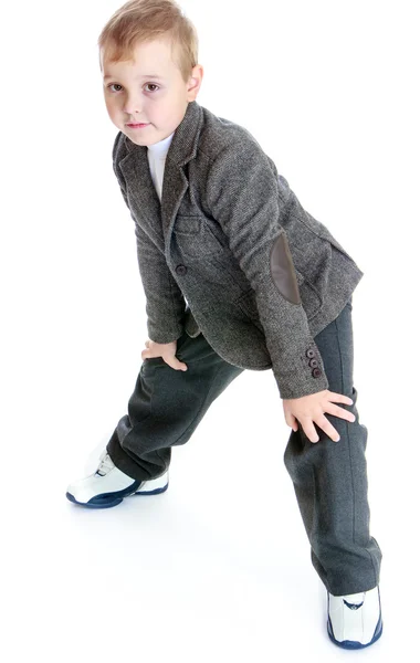 Studio portret van een kleine jongen. — Stockfoto