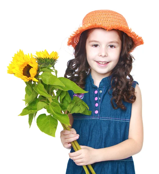 Fröhliches kleines Mädchen — Stockfoto