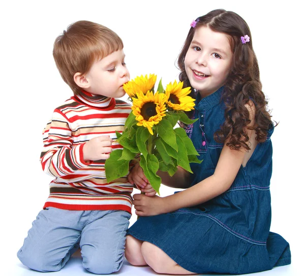 Foto Bruder und Schwester — Stockfoto