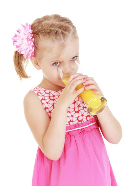 Summer mood a little girl. — Stock Photo, Image