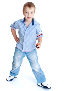 küçük bir çocuk portresi Studio.