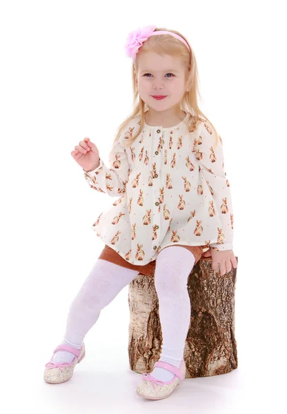 Cheerful little girl — Stock Photo, Image