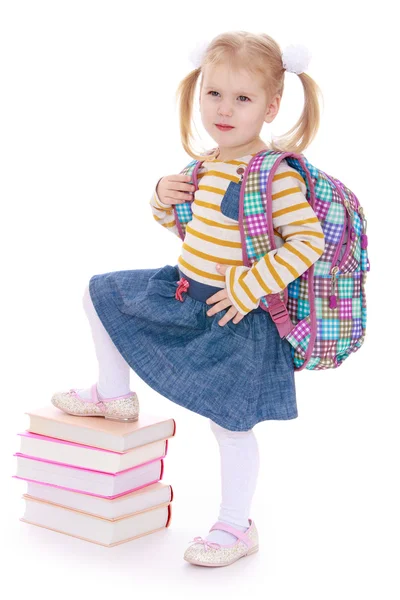 Little Schoolgirl — Stock Photo, Image