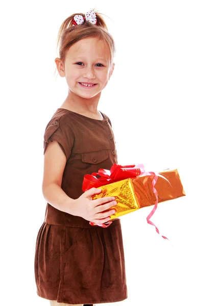 Fechar-se de uma menina bonito — Fotografia de Stock