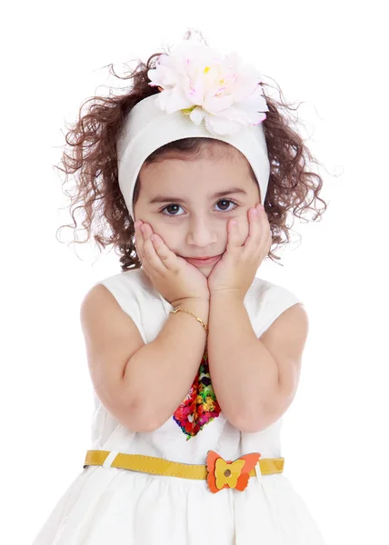 Closeup of a charming little girl. — Stock Photo, Image