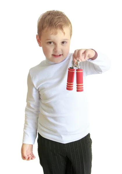 Studioporträt eines kleinen Jungen. — Stockfoto