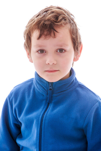 close-up portrait of a young boy