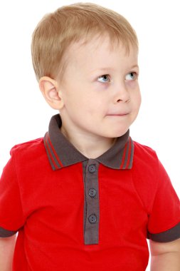 Sevimli küçük çocuk yakın çekim portre