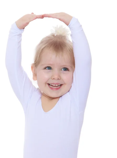 Cheerful little ballerina — Stock Photo, Image