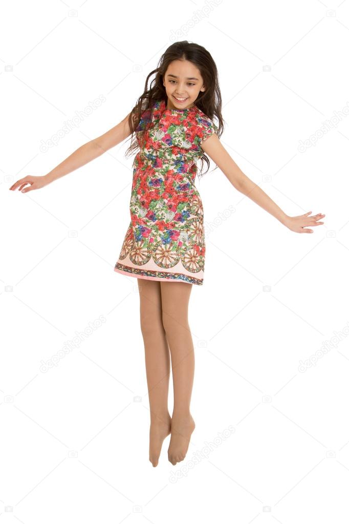 girl in summer dress