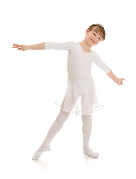Menina na escola de balé — Fotografia de Stock
