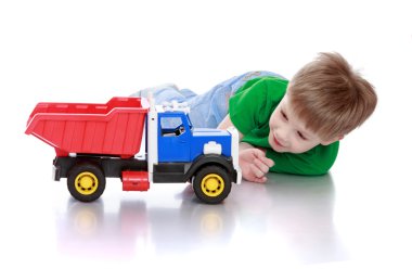 Funny cute little boy 