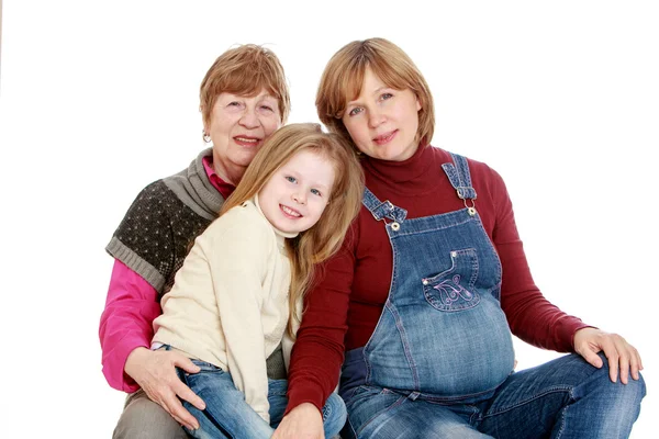 Madre abuela y nieta — Foto de Stock