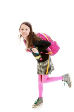 neşeli kız öğrenci