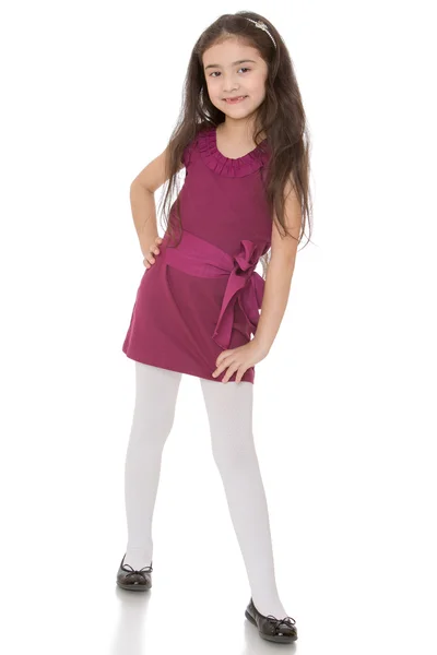 Fashionable little girl — Stock Photo, Image