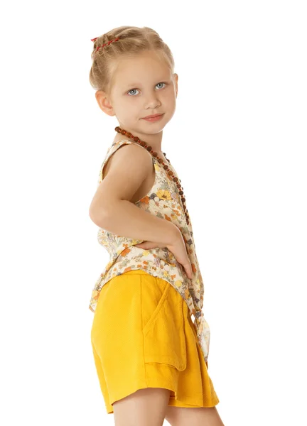 Fashionable little girl — Stock Photo, Image