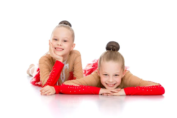 Little gymnasts — Stockfoto