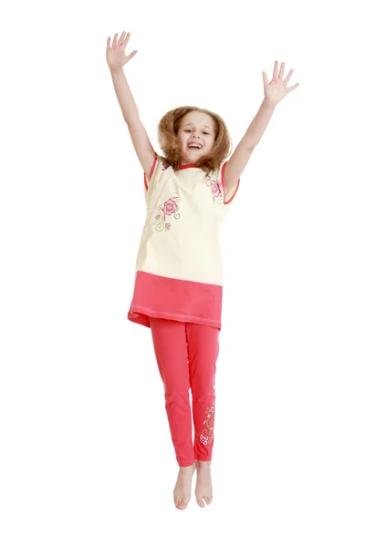 Girl jumping — Stock Photo, Image