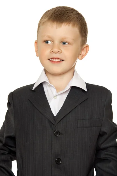 Pequeño niño con traje — Foto de Stock