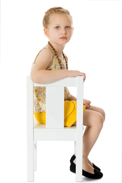 Elegantní malá holčička — Stock fotografie