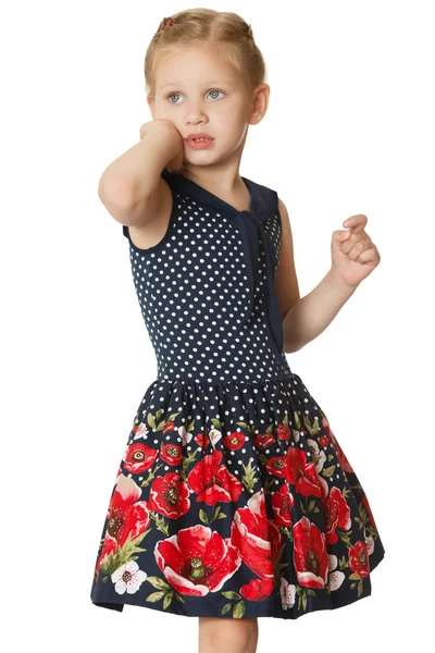 Stylish Little Girl — Stock Photo, Image