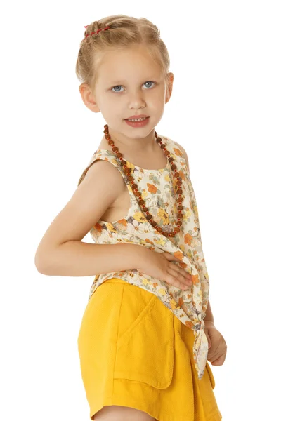 Elegantní malá holčička — Stock fotografie