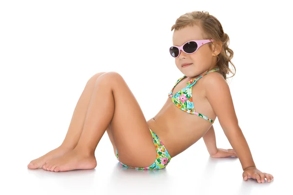 Little girl in sunglasses — Stock Photo, Image