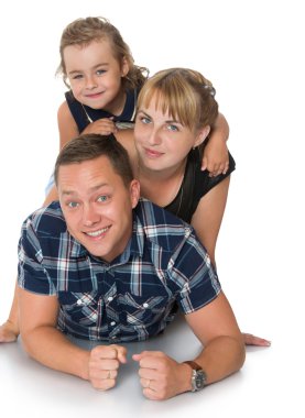 Anne baba ve küçük kızı