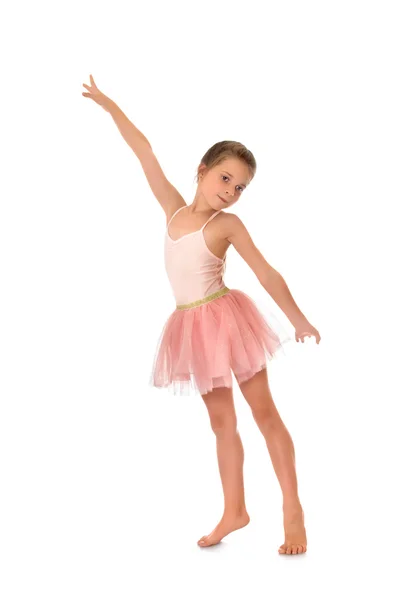 Симпатичная маленькая гимнастка — стоковое фото