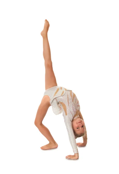 Hermosa joven gimnasta — Foto de Stock