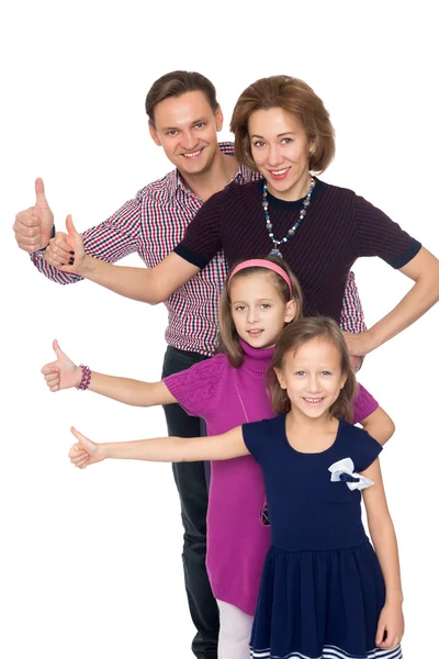 Big Happy family — Stock Photo, Image