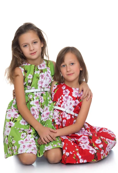 Pretty girls sisters — Stock Photo, Image