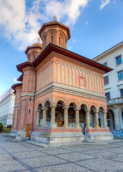 Kretzulescu kostel, dokončené v roce 1722, Bukurešť, Rumunsko — Stock fotografie