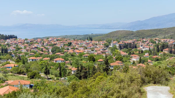 Blick auf argalasti dorf, pelio, griechenland — Stockfoto